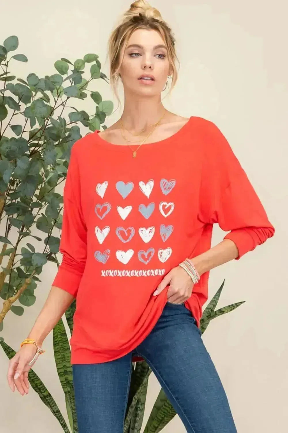 Celeste Full Size Heart Graphic Long Sleeve T-Shirt - Bad Moms Club