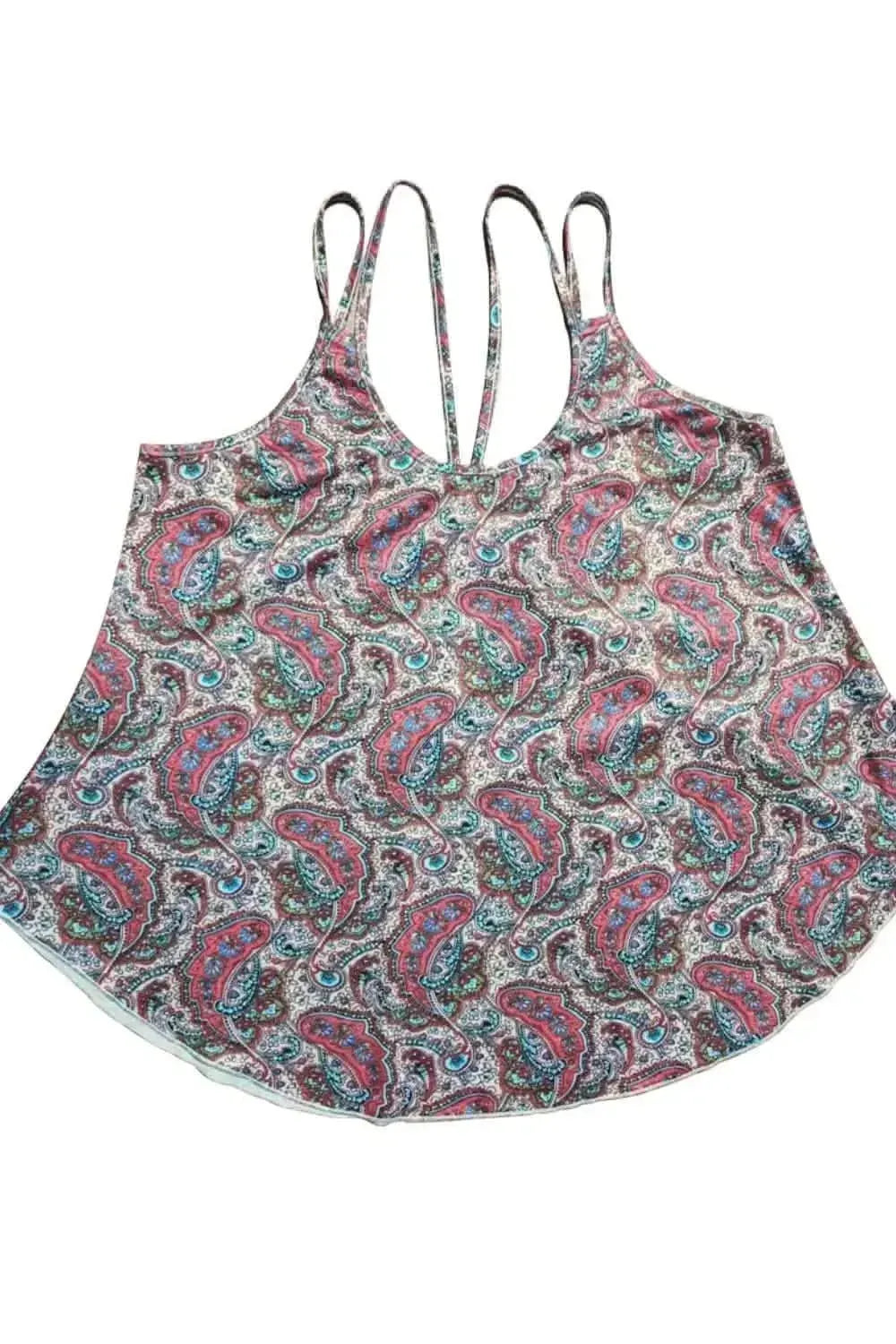 Shiny Scoop Neck Double-Strap Cami - Bad Moms Club