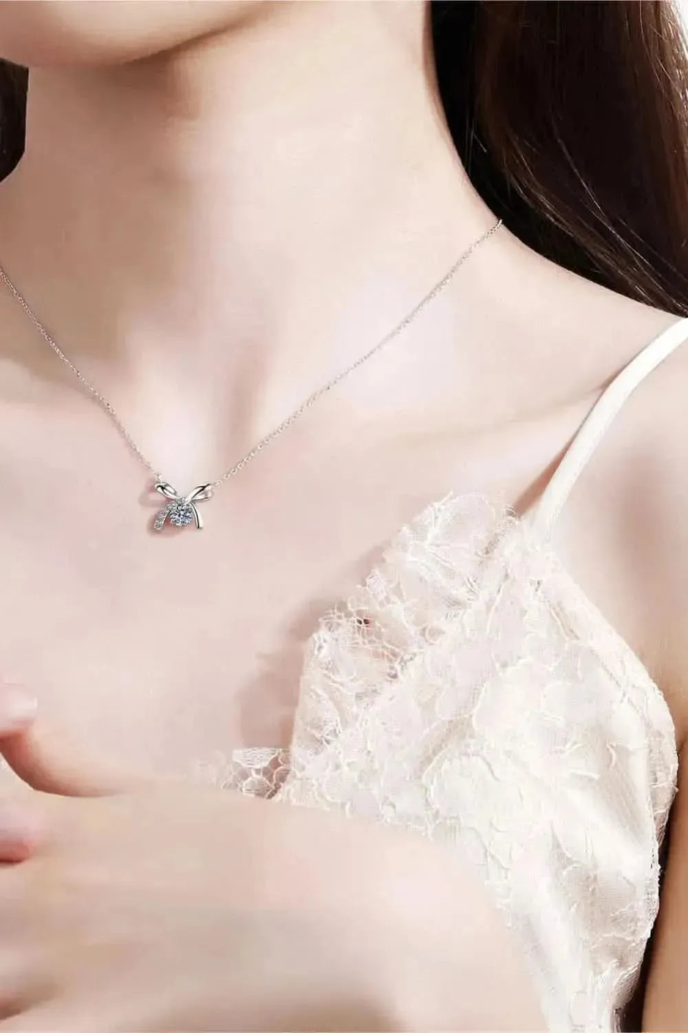 Moissanite 925 Sterling Silver Necklace - Bad Moms Club