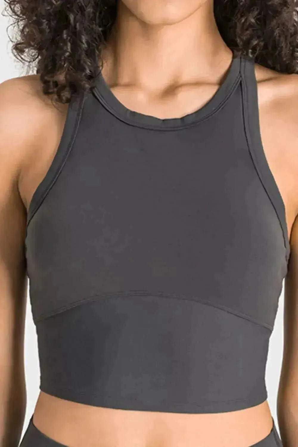 Racerback Cropped Sports Tank - Bad Moms Club