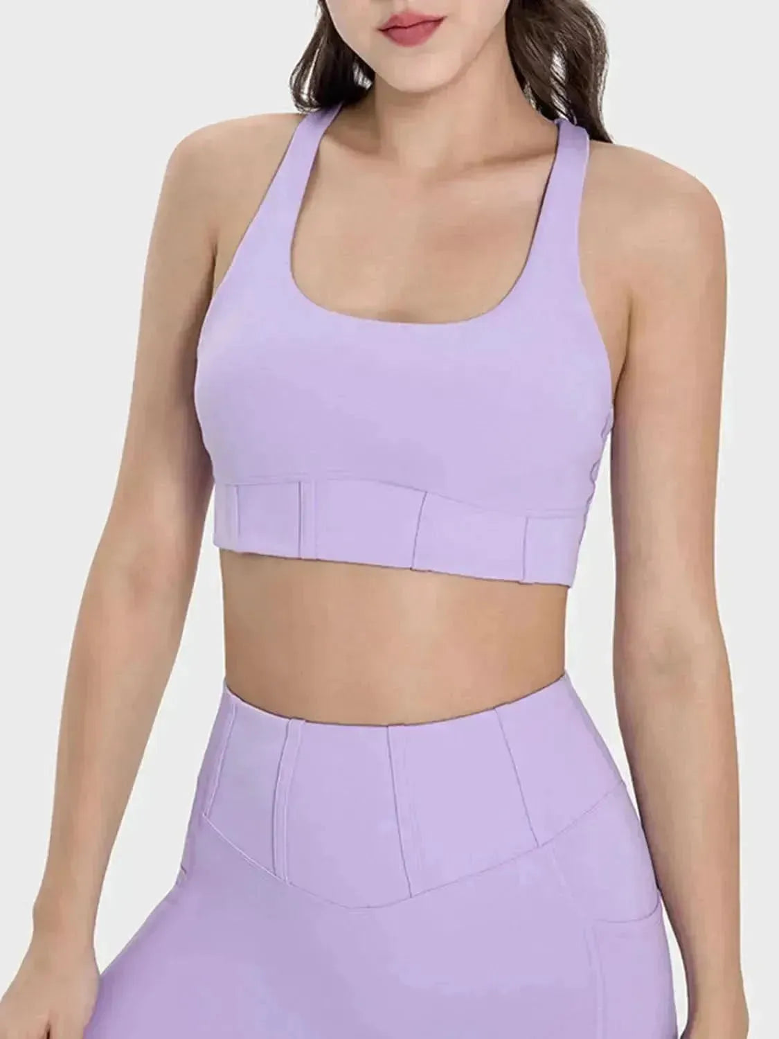 Square Neck Wide Strap Active Tank - Bad Moms Club