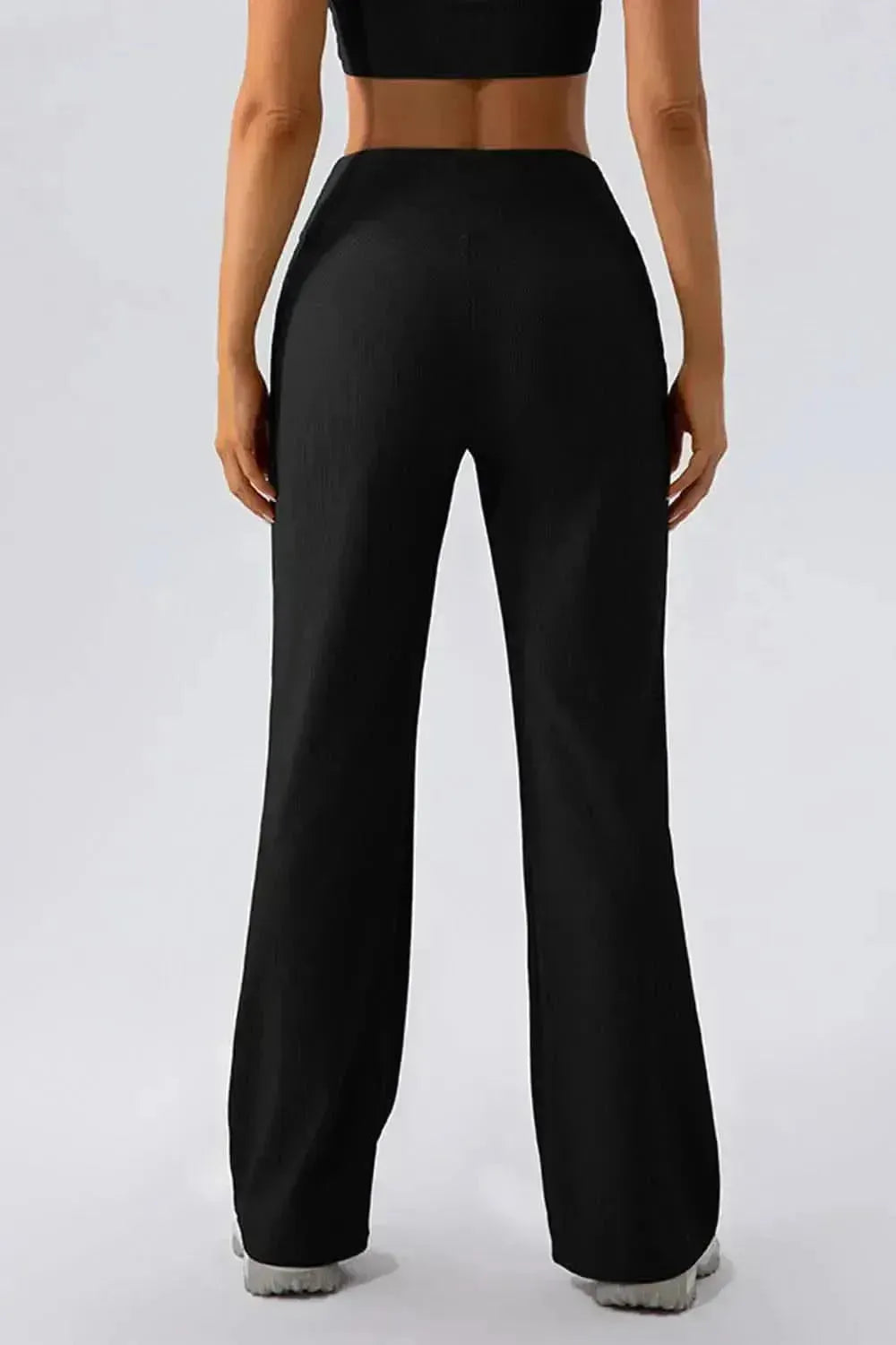 High Waist Straight Active Pants - Bad Moms Club