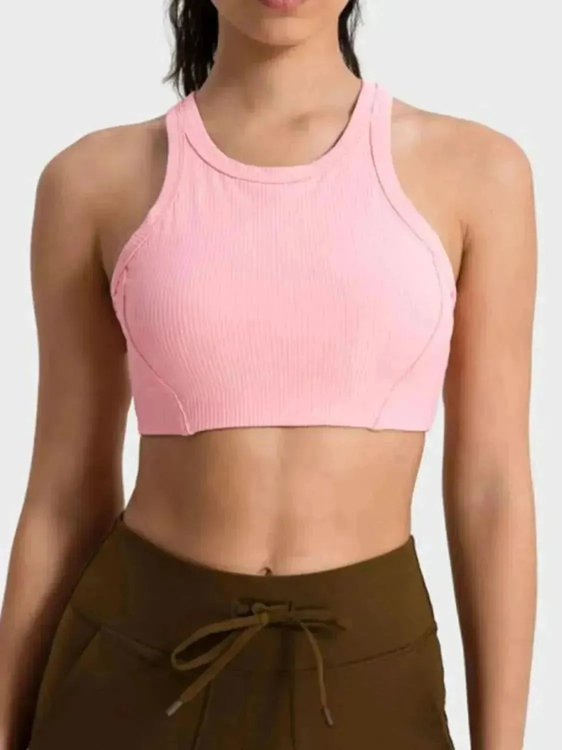 Wide Strap Cropped Sport Tank - Bad Moms Club