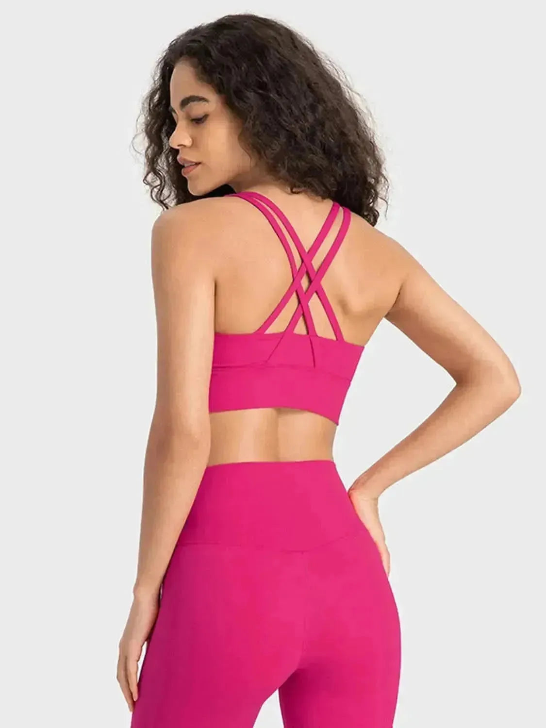 Crisscross Scoop Neck Active Tank - Bad Moms Club