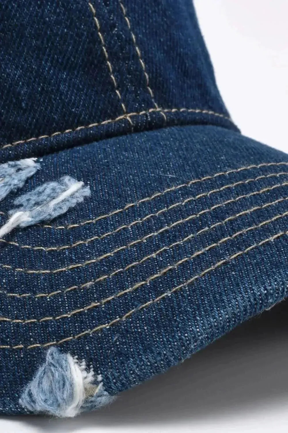 Distressed Adjustable Baseball Cap - Bad Moms Club