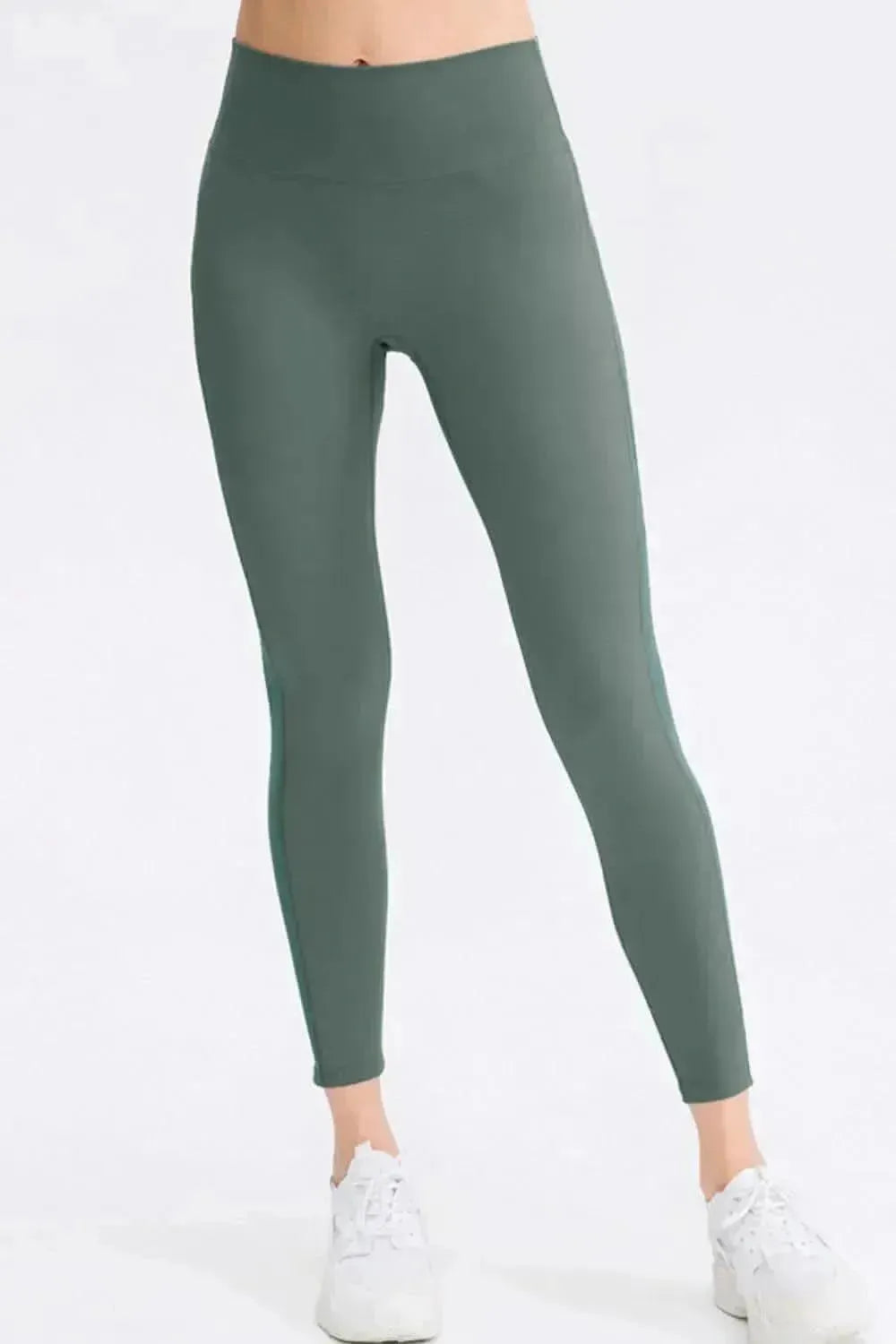 Wide Waistband Slim Fit Long Sports Pants - Bad Moms Club