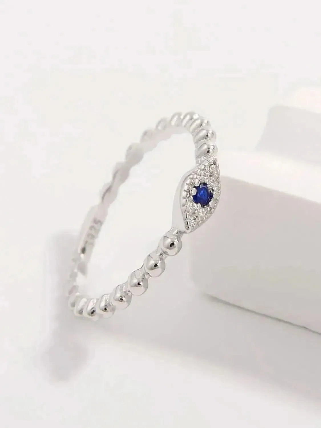 925 Sterling Silver Inlaid Zircon Ring - Bad Moms Club