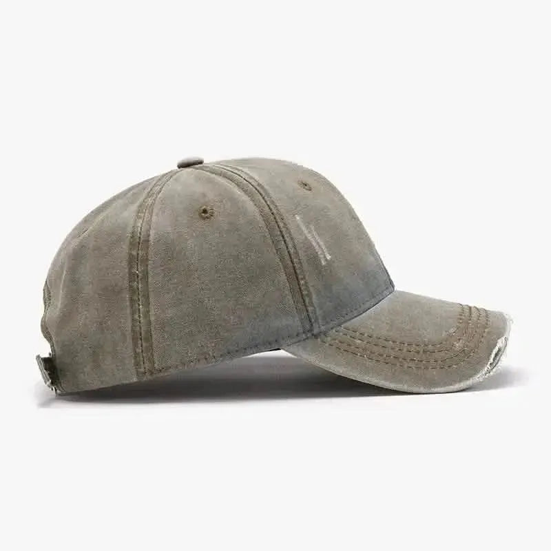 Distressed Washed Adjustable Baseball Cap - Bad Moms Club