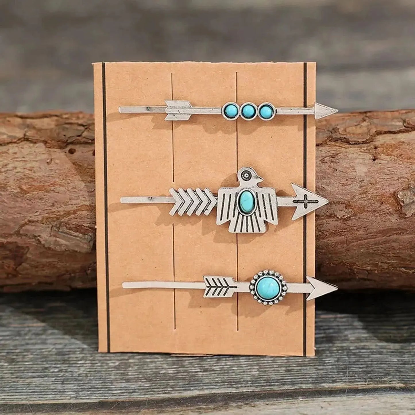 3 PCS/Set Artificial Turquoise Hair Pins - Bad Moms Club