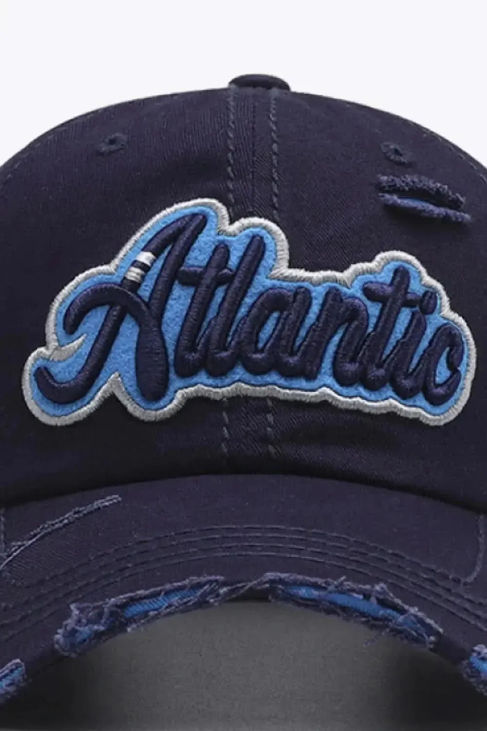 ATLANTIC Graphic Distressed Baseball Cap - Bad Moms Club