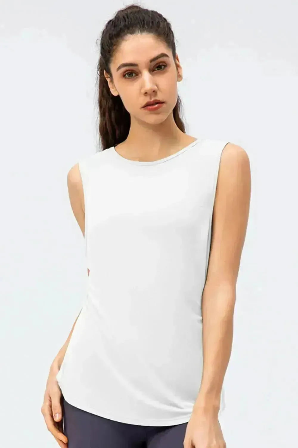 Cutout Reversible Active Tank - Bad Moms Club