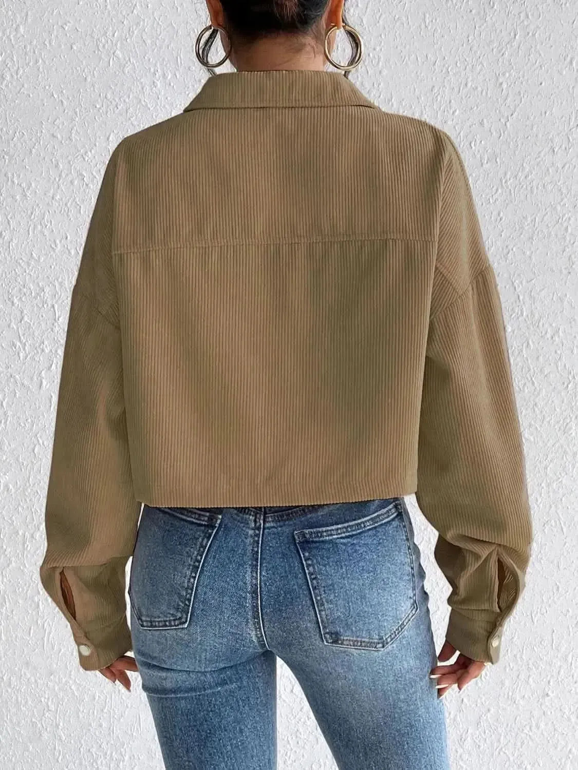 Honey Snap Down Long Sleeve Jacket - Bad Moms Club