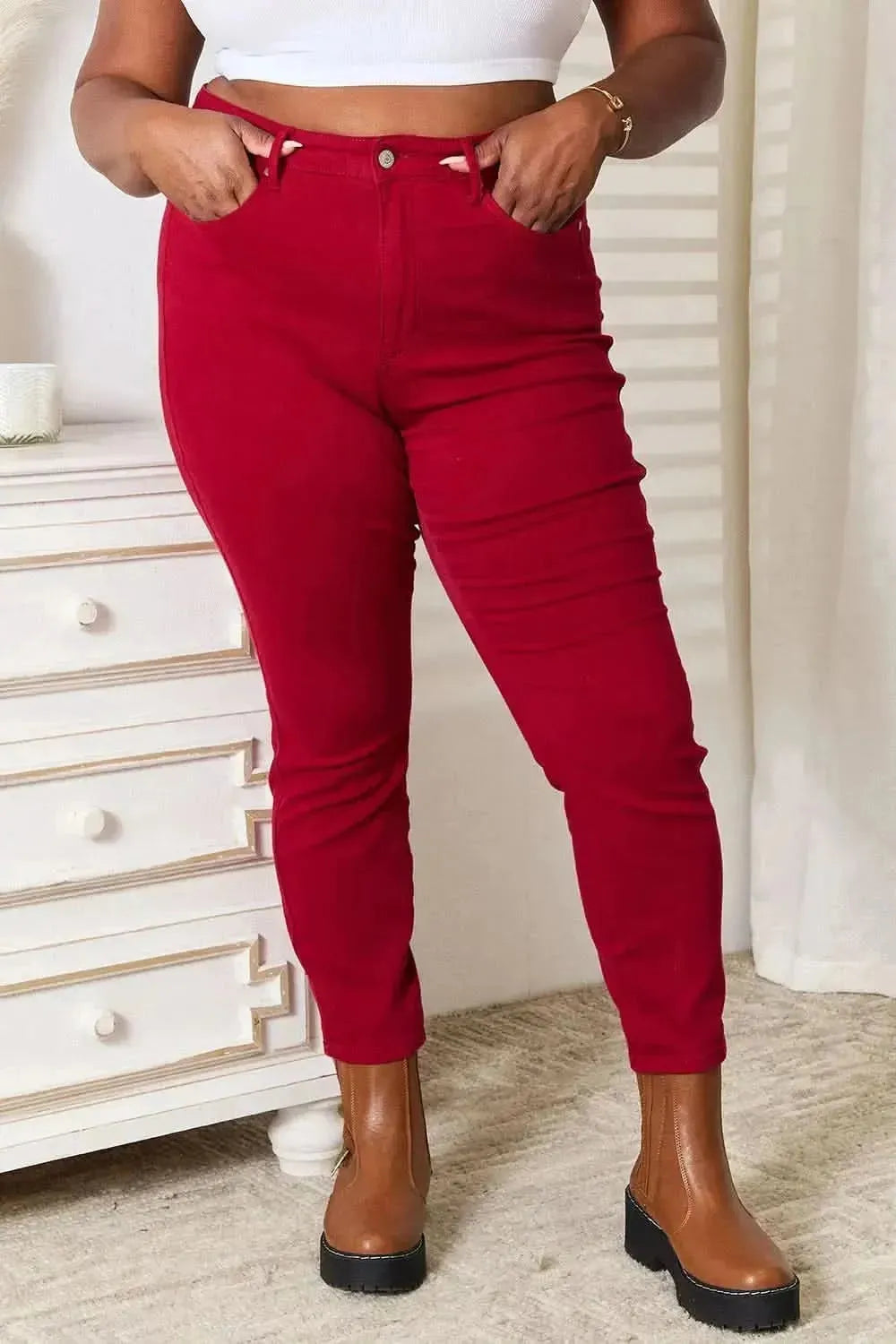 Judy Blue Full Size High Waist Tummy Control Skinny Jeans - Bad Moms Club