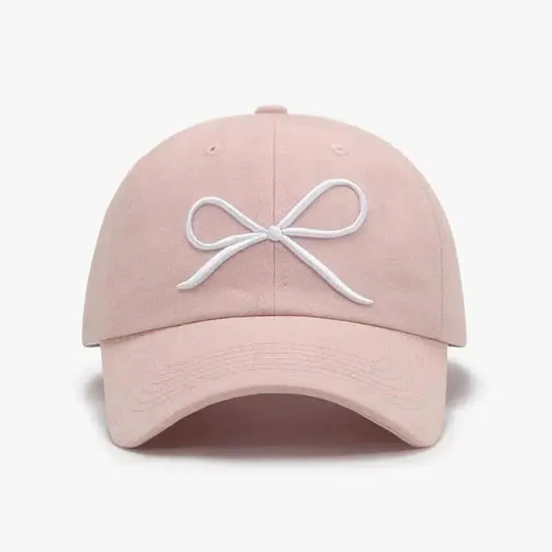 Bow Embroidered Cotton Baseball Cap - Bad Moms Club