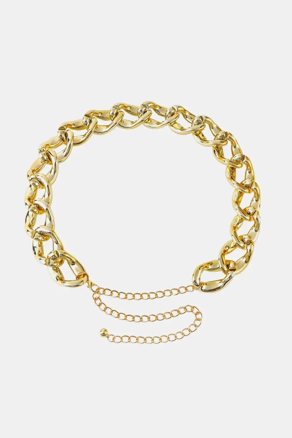 1.2" Width Acrylic Curb Chain Belt - Bad Moms Club