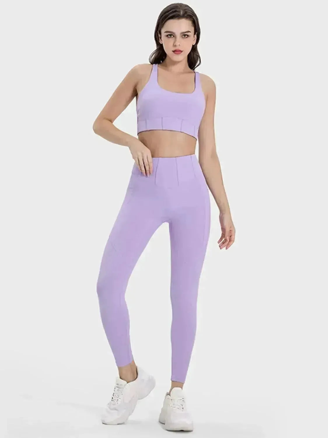 Square Neck Wide Strap Active Tank - Bad Moms Club