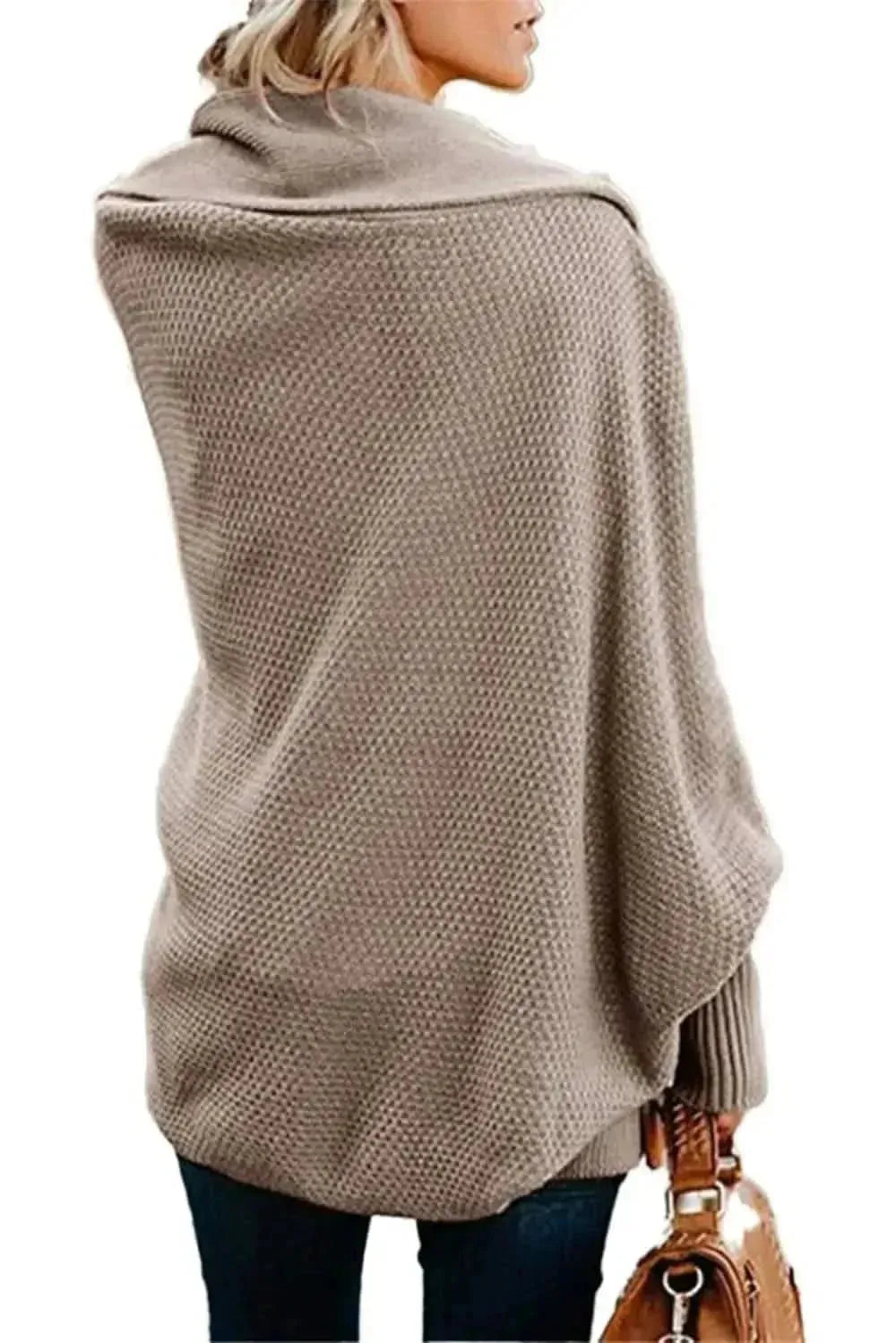 Open Front Dolman Sleeve Longline Cardigan - Bad Moms Club