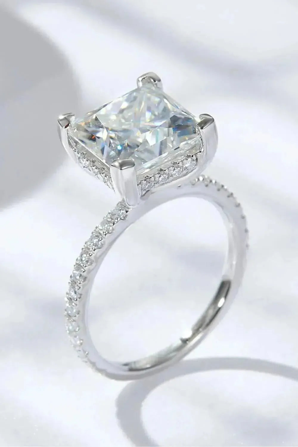 5.52 Carat Moissanite Side Stone Ring - Bad Moms Club