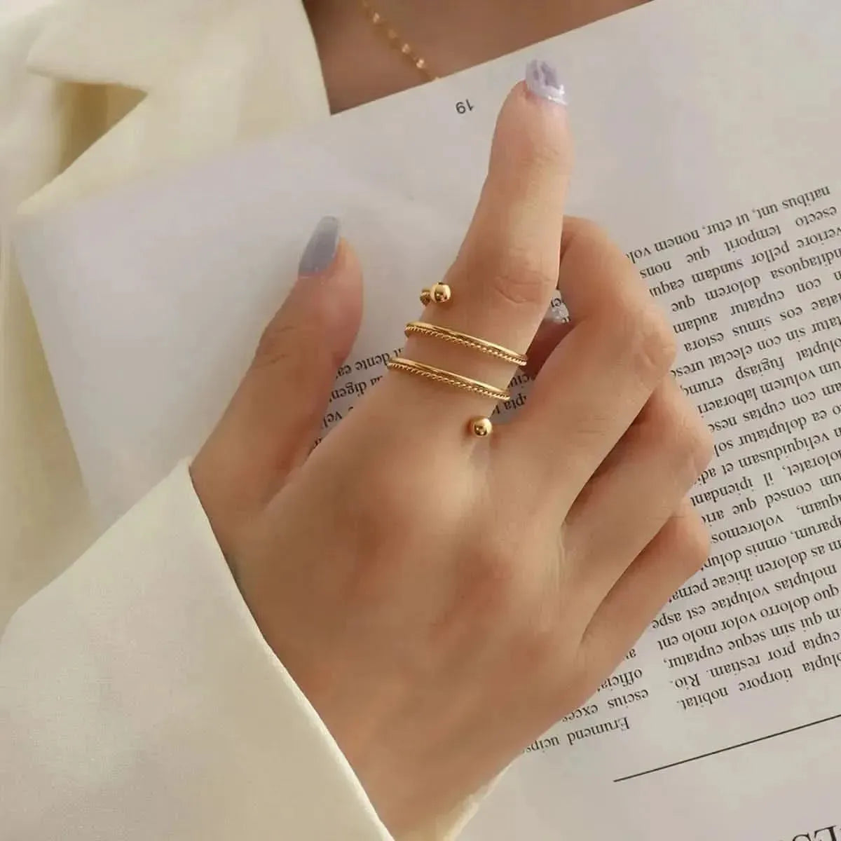Titanium Steel Wrap Ring - Bad Moms Club