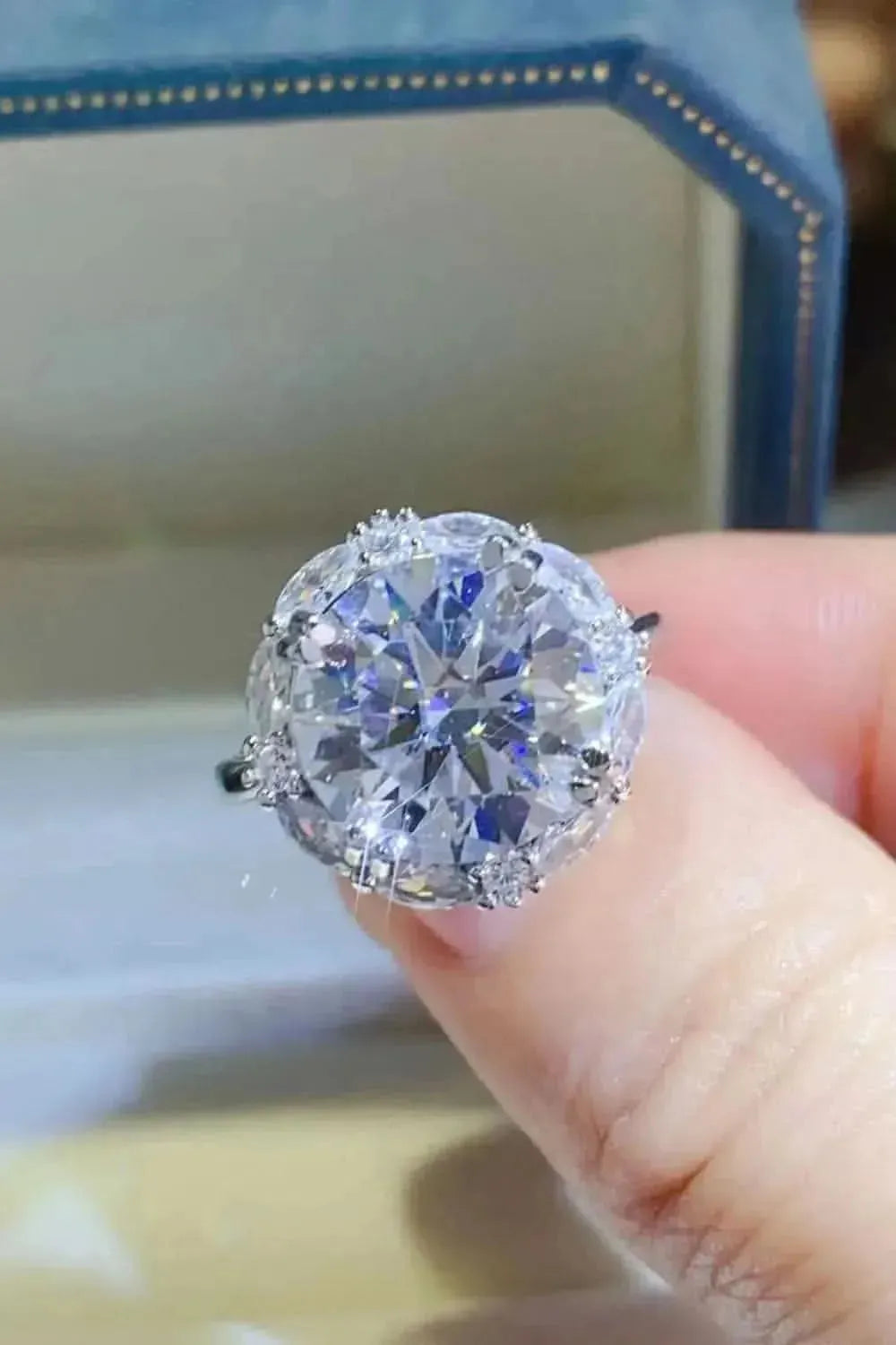 5 Carat Moissanite 925 Sterling Silver Ring - Bad Moms Club