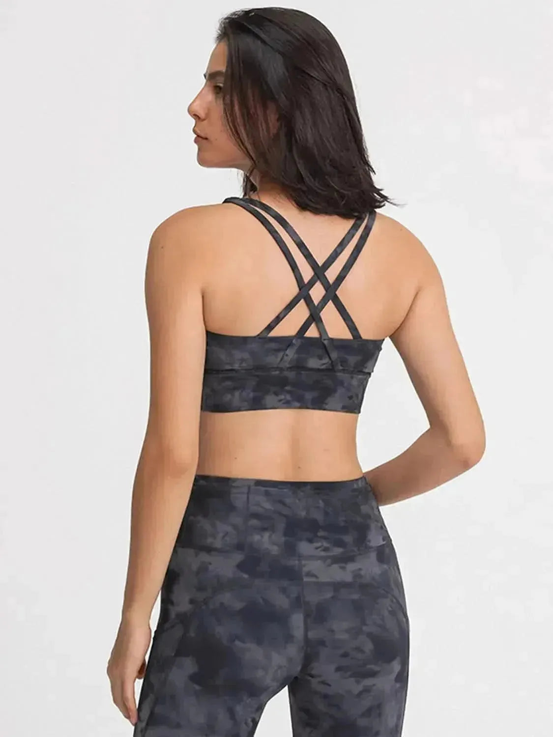 Crisscross Scoop Neck Active Tank - Bad Moms Club