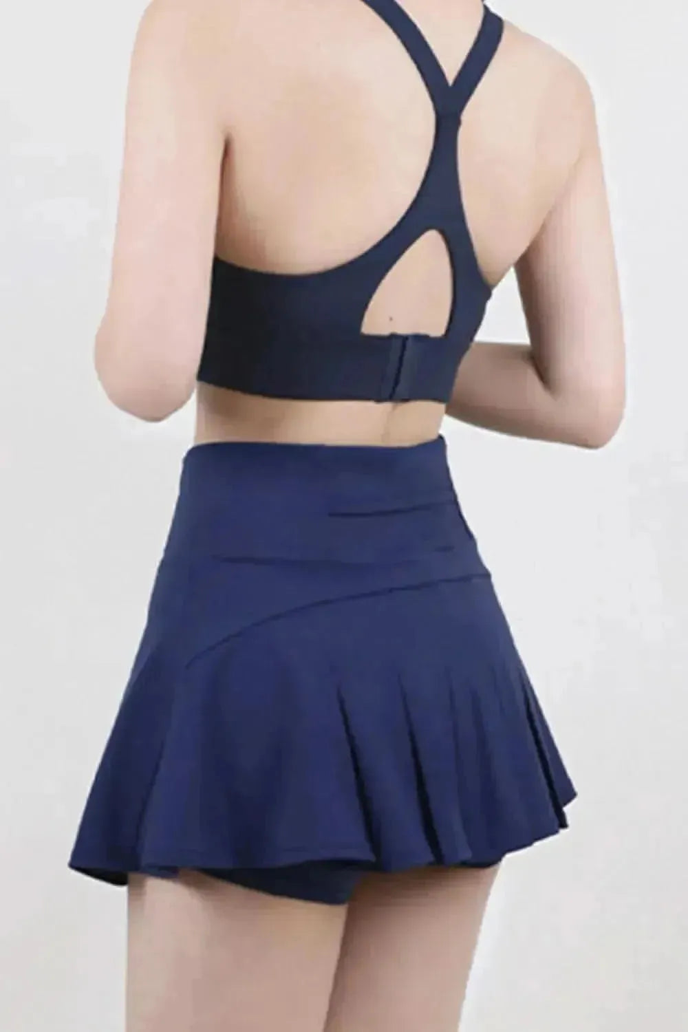 High Waist Pleated Active Skirt - Bad Moms Club
