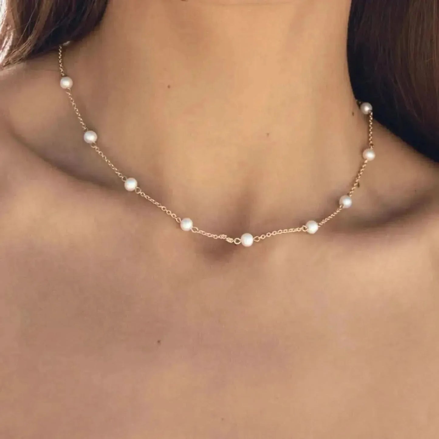 Freshwater Pearl 18K Gold-Plated Necklace - Bad Moms Club
