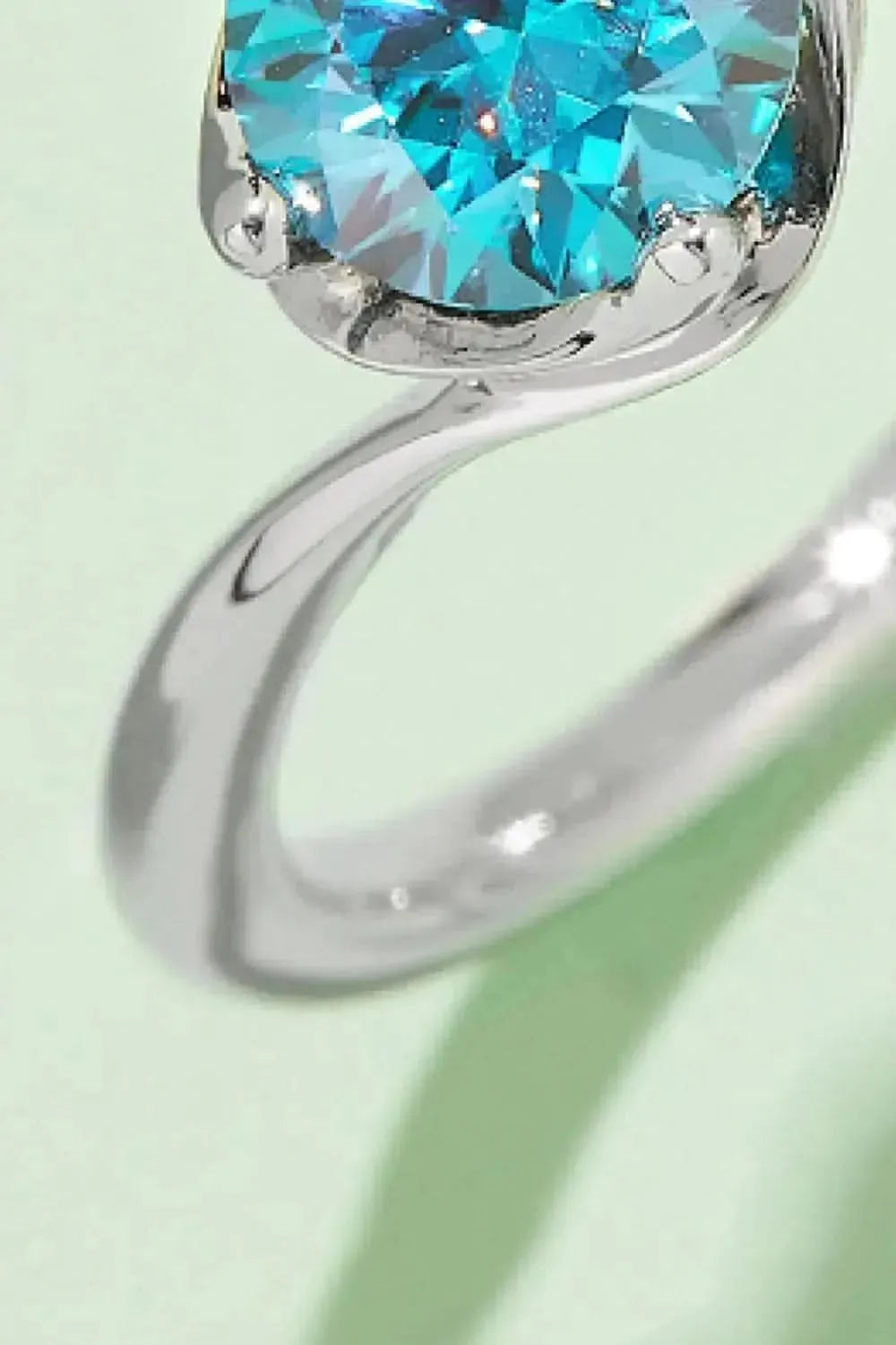1 Carat Moissanite 925 Sterling Silver Solitaire Ring - Bad Moms Club