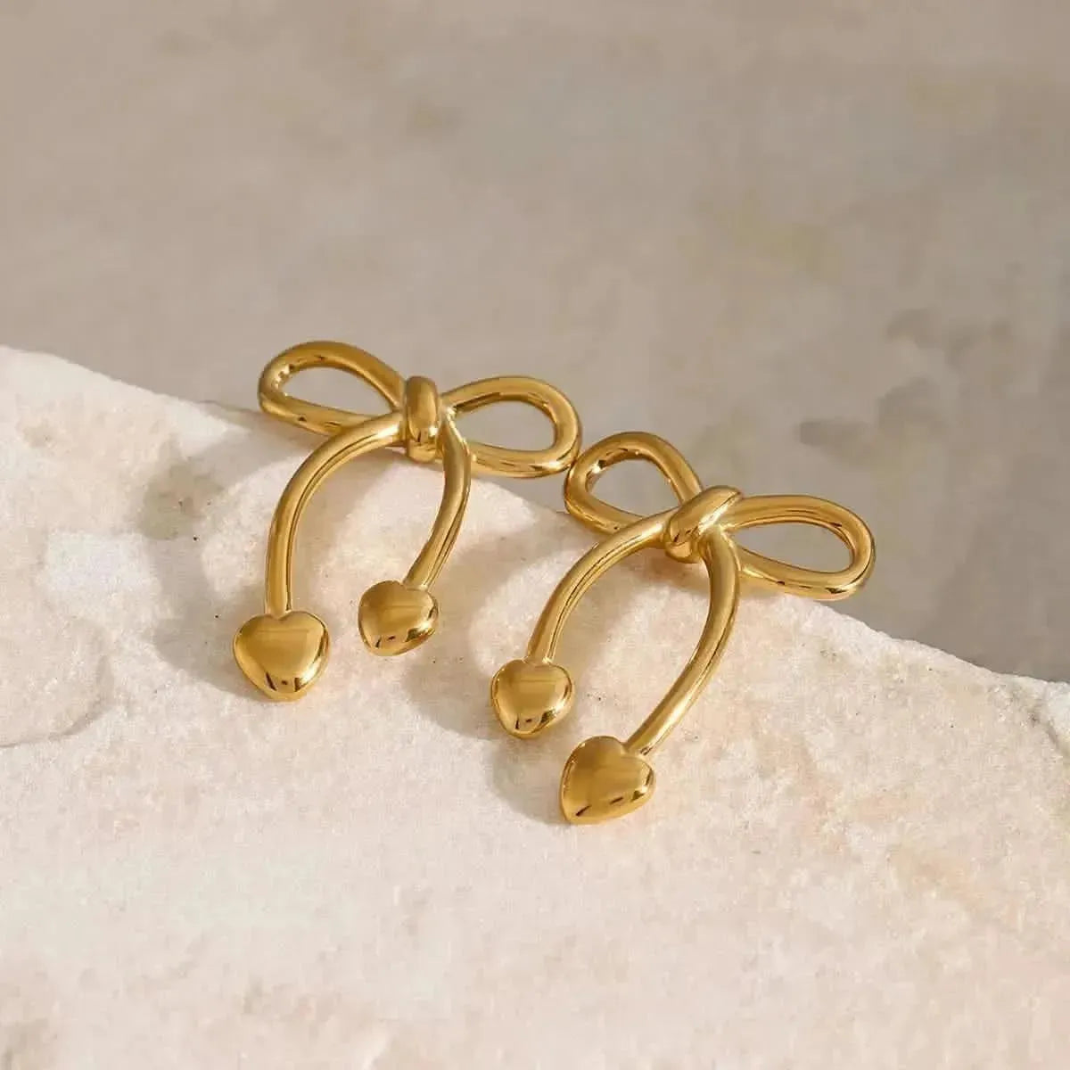 Stainless Steel Bow Earrings - Bad Moms Club