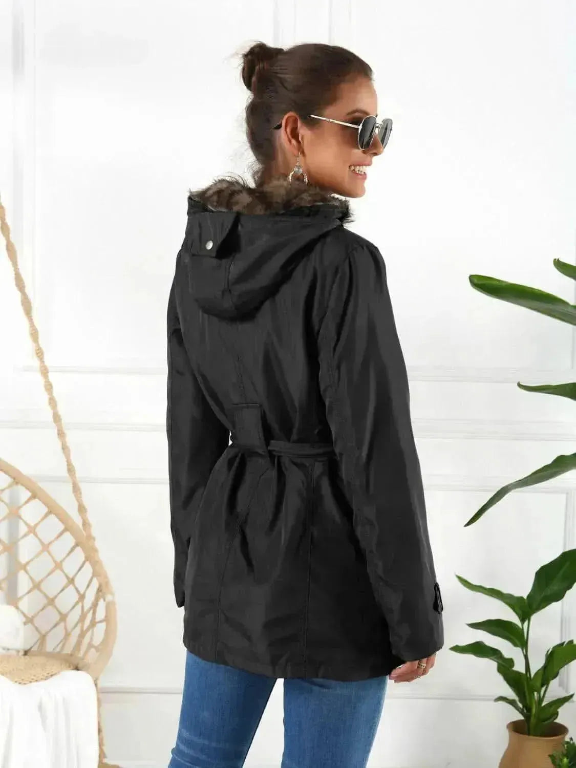 Full Size Hooded Jacket with Detachable Liner (Three-Way Wear) - Bad Moms Club