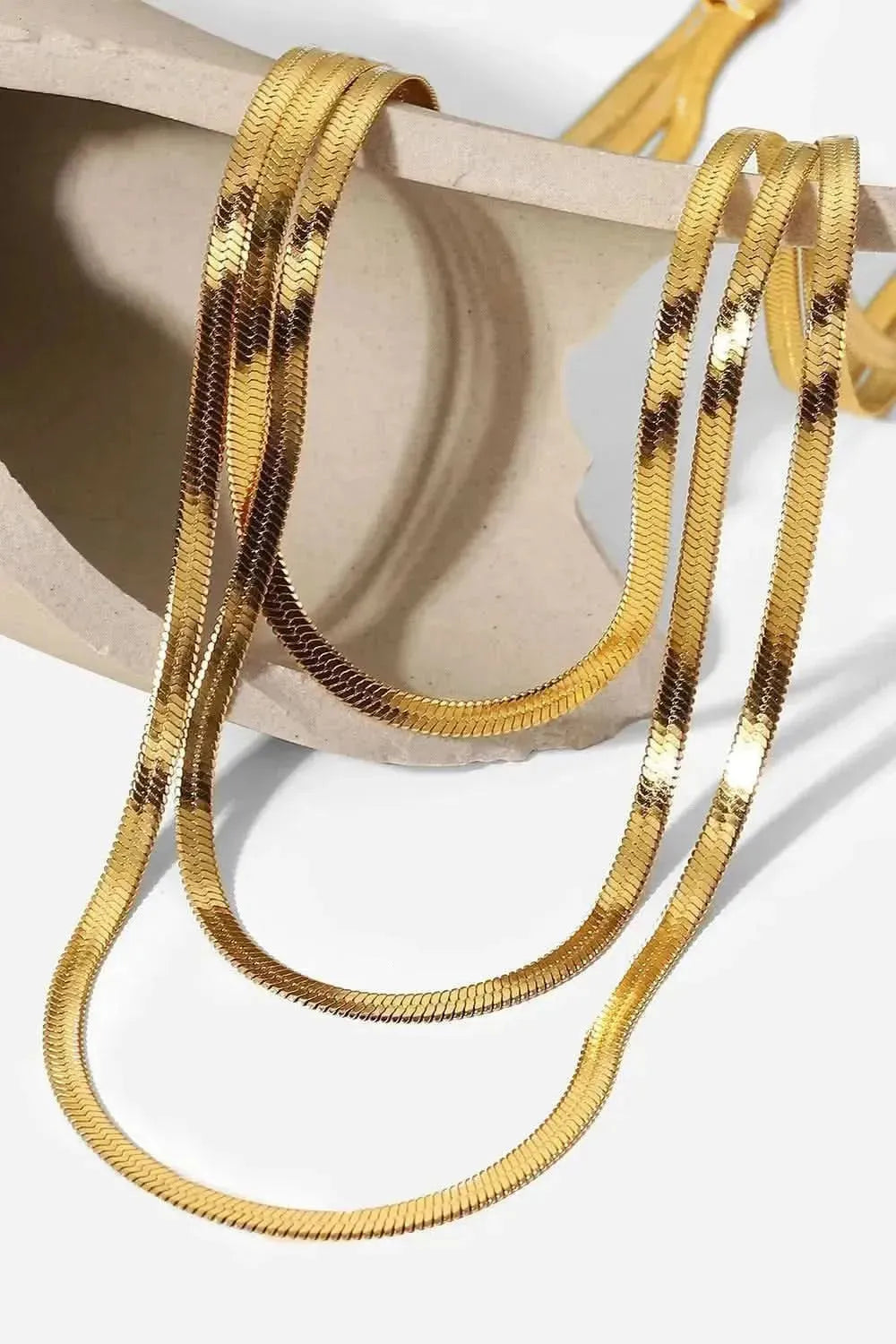 Triple-Layered Snake Chain Necklace - Bad Moms Club