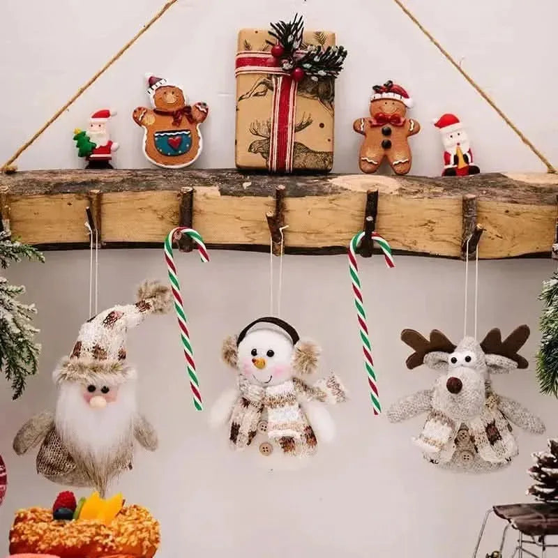 Santa Snowman Reindeer Hanging Ornament - Bad Moms Club