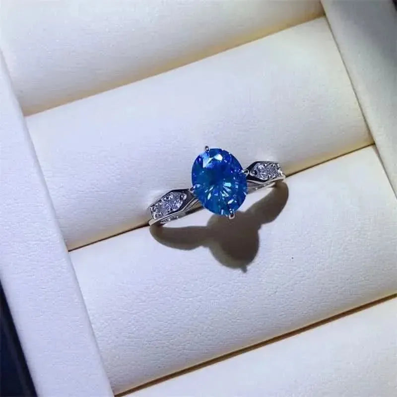 2 Carat Moissanite 925 Sterling Silver Ring - Bad Moms Club