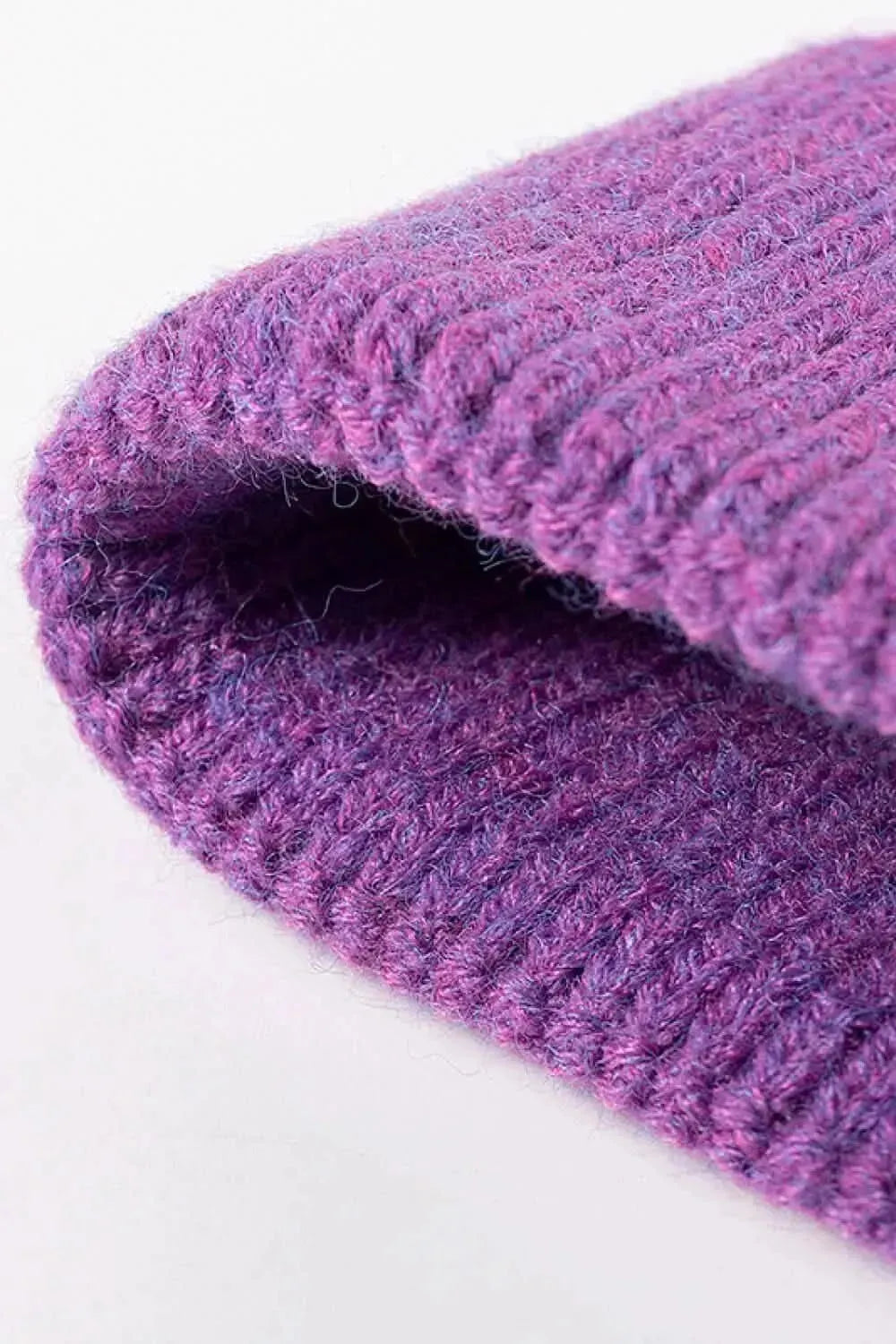 Letter N Patch Cuffed Knit Beanie - Bad Moms Club