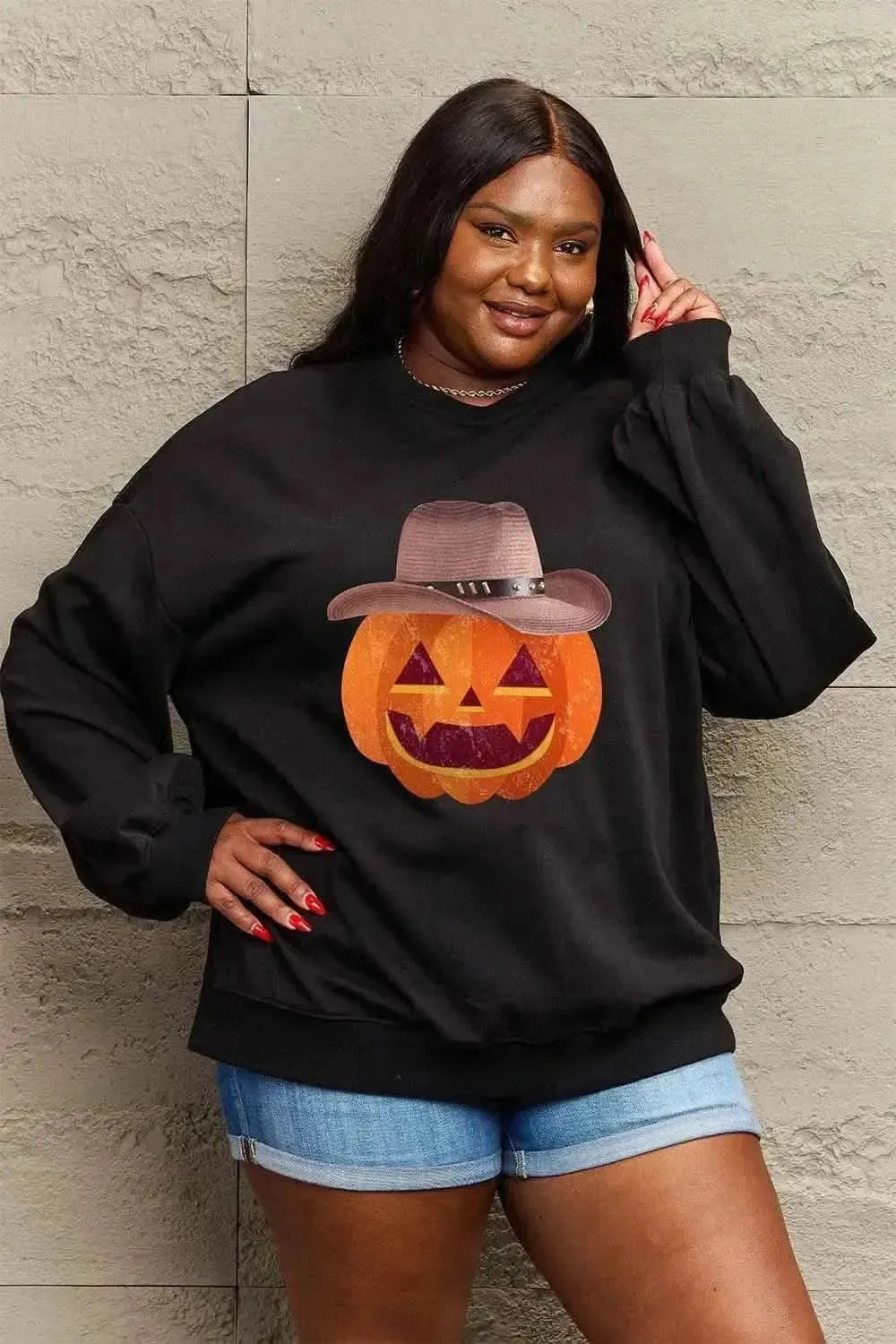 Simply Love Full Size Graphic Dropped Shoulder Sweatshirt - Bad Moms Club