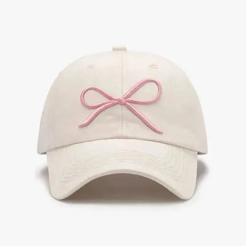 Bow Embroidered Cotton Baseball Cap - Bad Moms Club