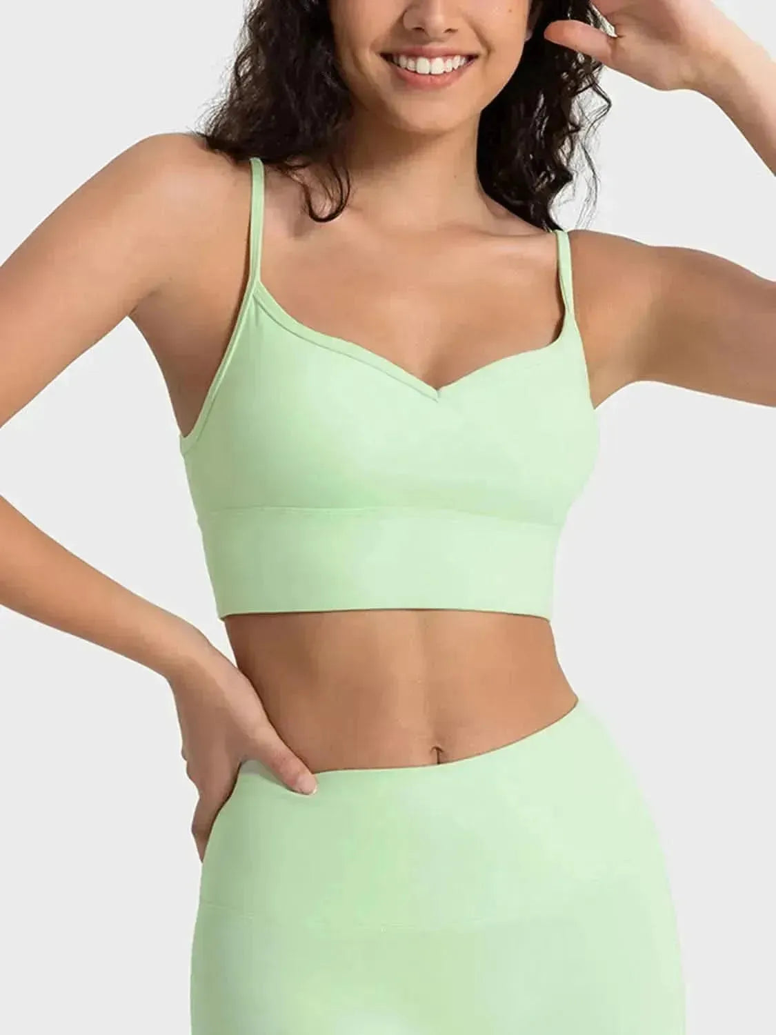 Spaghetti Strap Sport Bra - Bad Moms Club