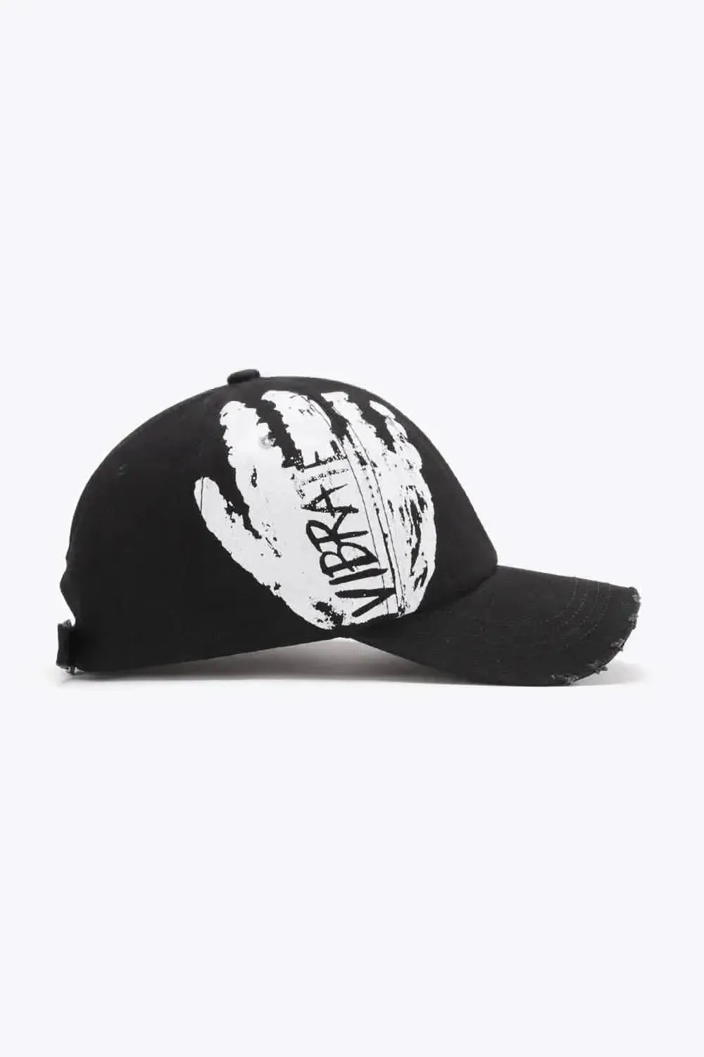 VIBRA Graphic Distressed Adjustable Baseball Cap - Bad Moms Club