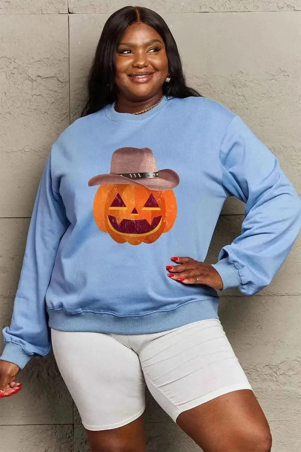 Simply Love Full Size Graphic Dropped Shoulder Sweatshirt - Bad Moms Club