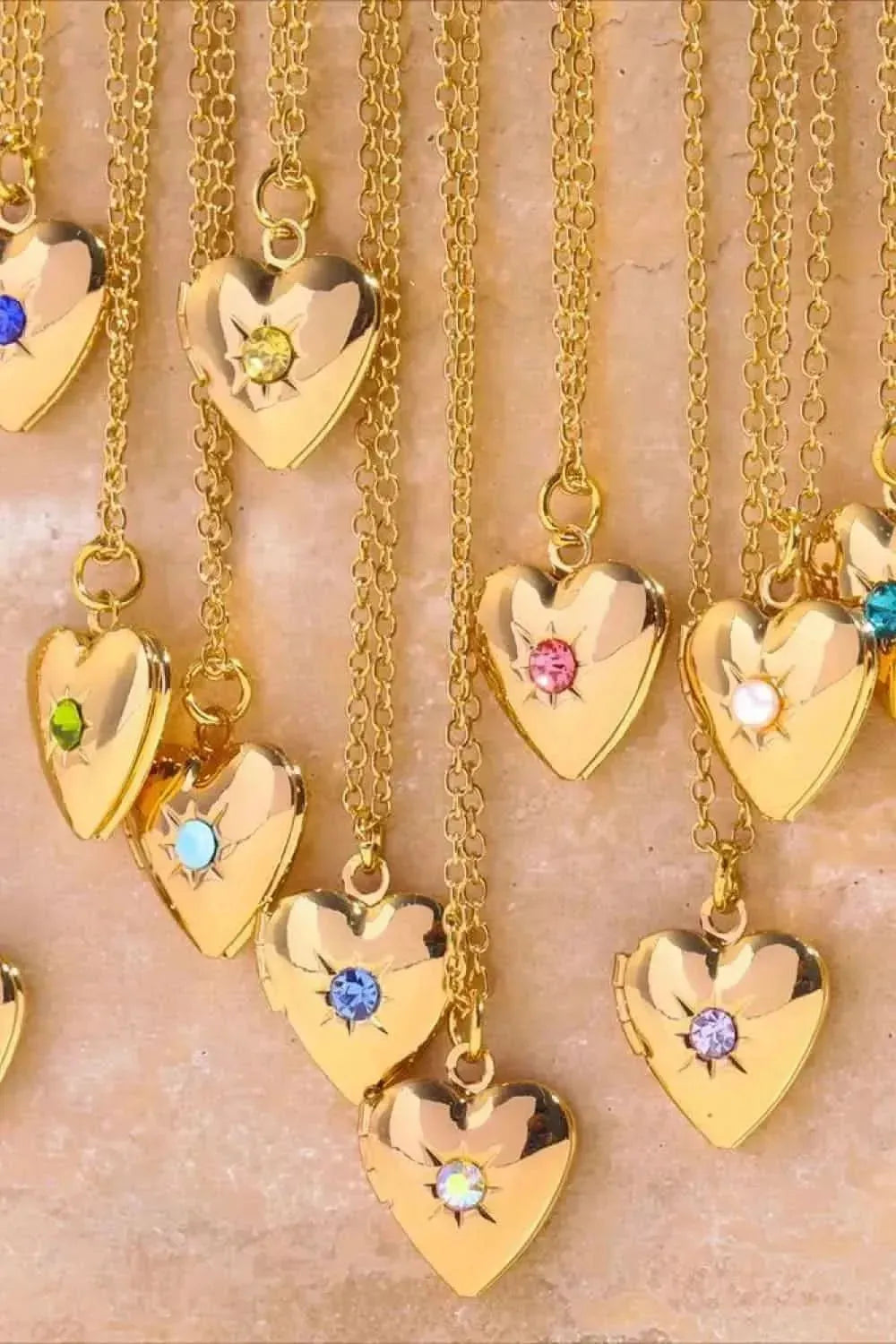 Zircon Heart Shape 14K Gold-Plated Pendant Necklace - Bad Moms Club