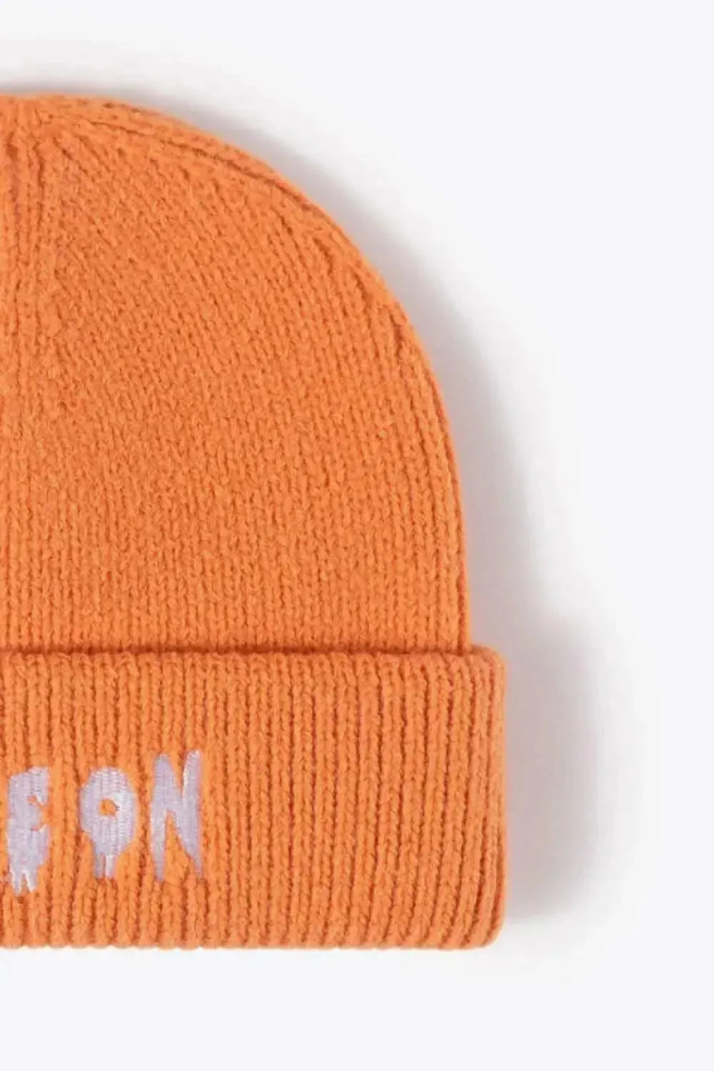 COME ON Embroidered Cuff Knit Beanie - Bad Moms Club
