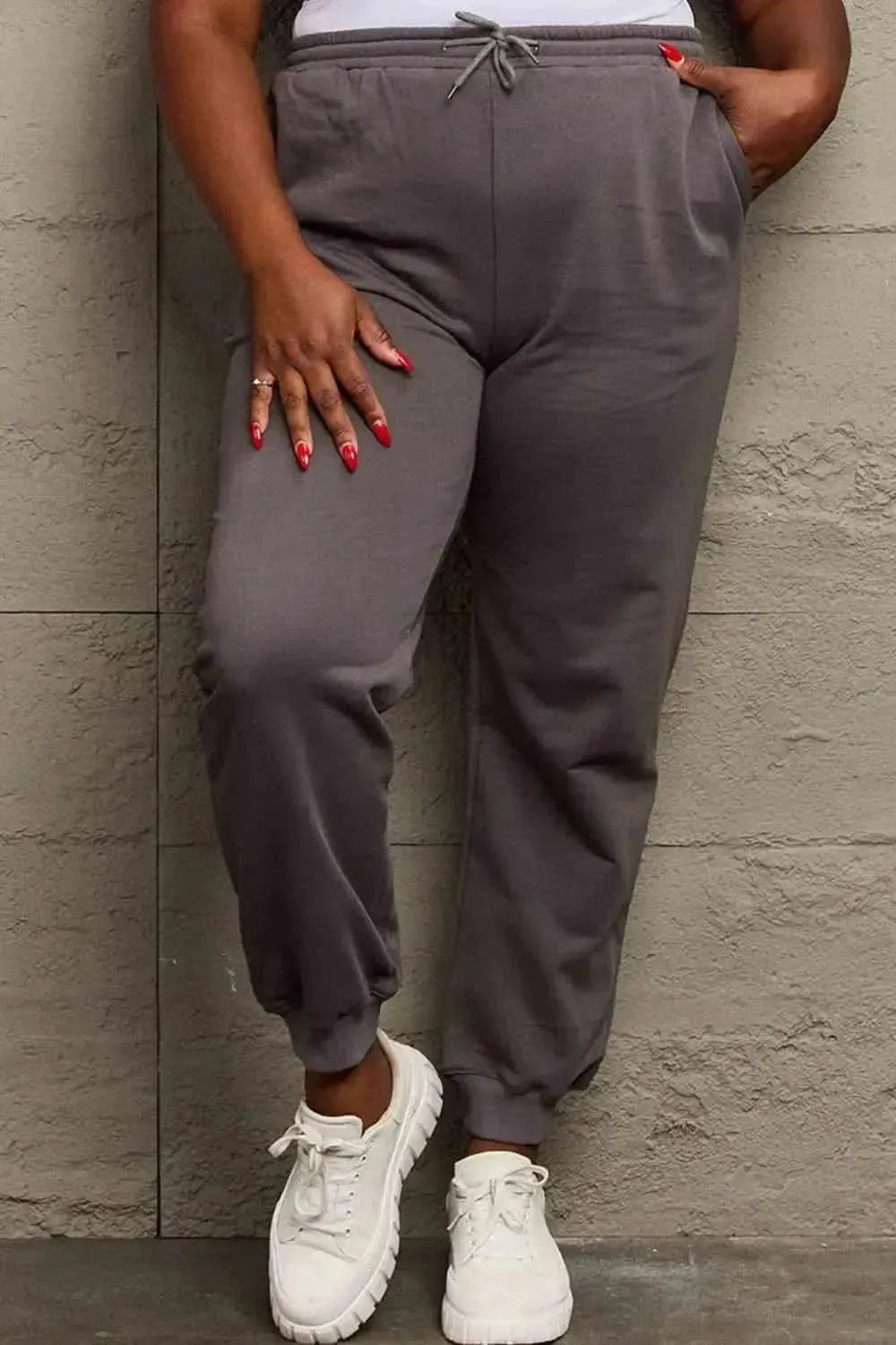 Simply Love Full Size Drawstring Sweatpants - Bad Moms Club