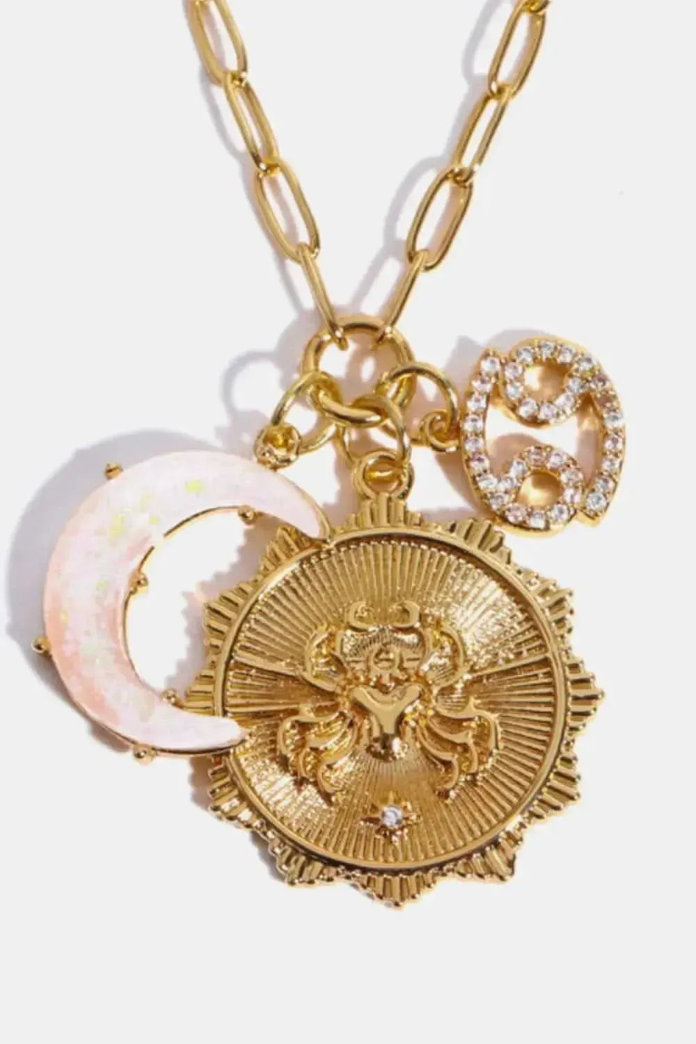 Constellation and Moon Pendant Copper Necklace - Bad Moms Club