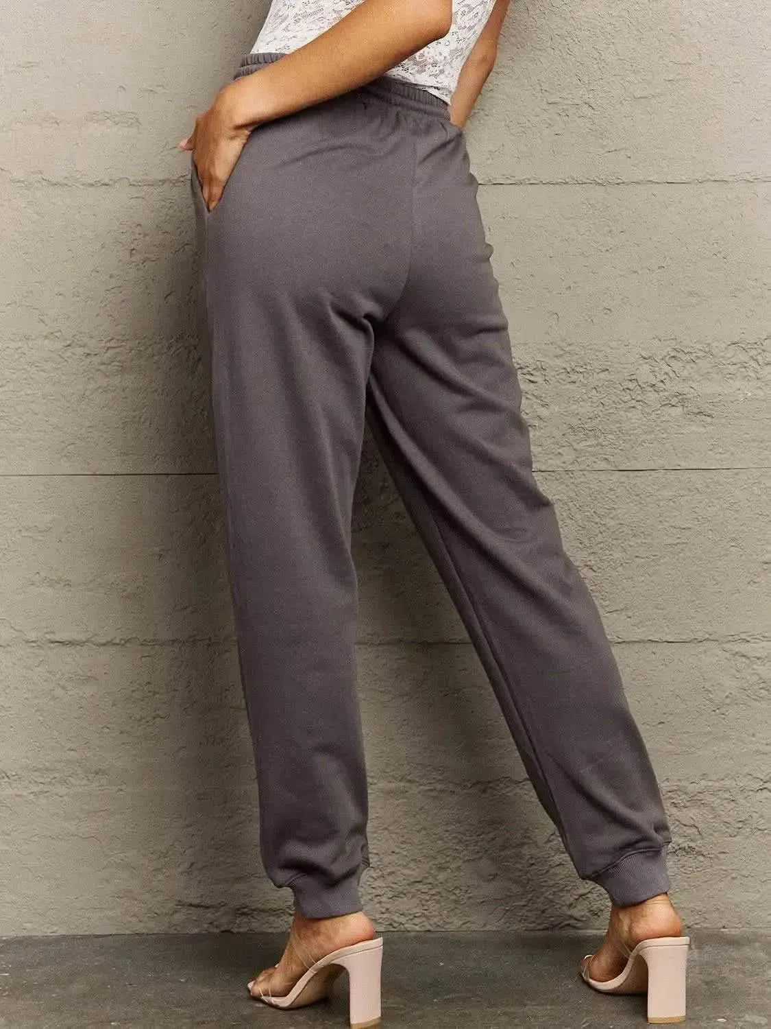 Simply Love Full Size Drawstring Sweatpants - Bad Moms Club