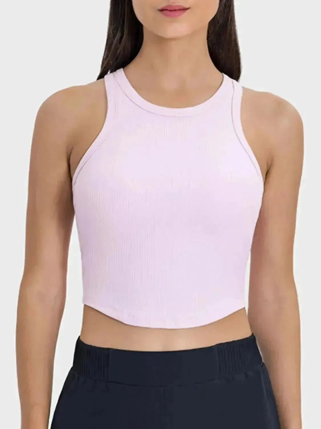 Round Neck Racerback Active Tank - Bad Moms Club