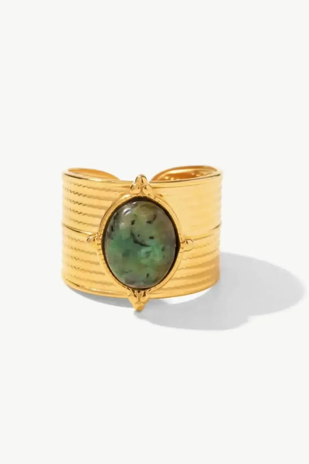 18K Gold-Plated Wide Open Ring - Bad Moms Club