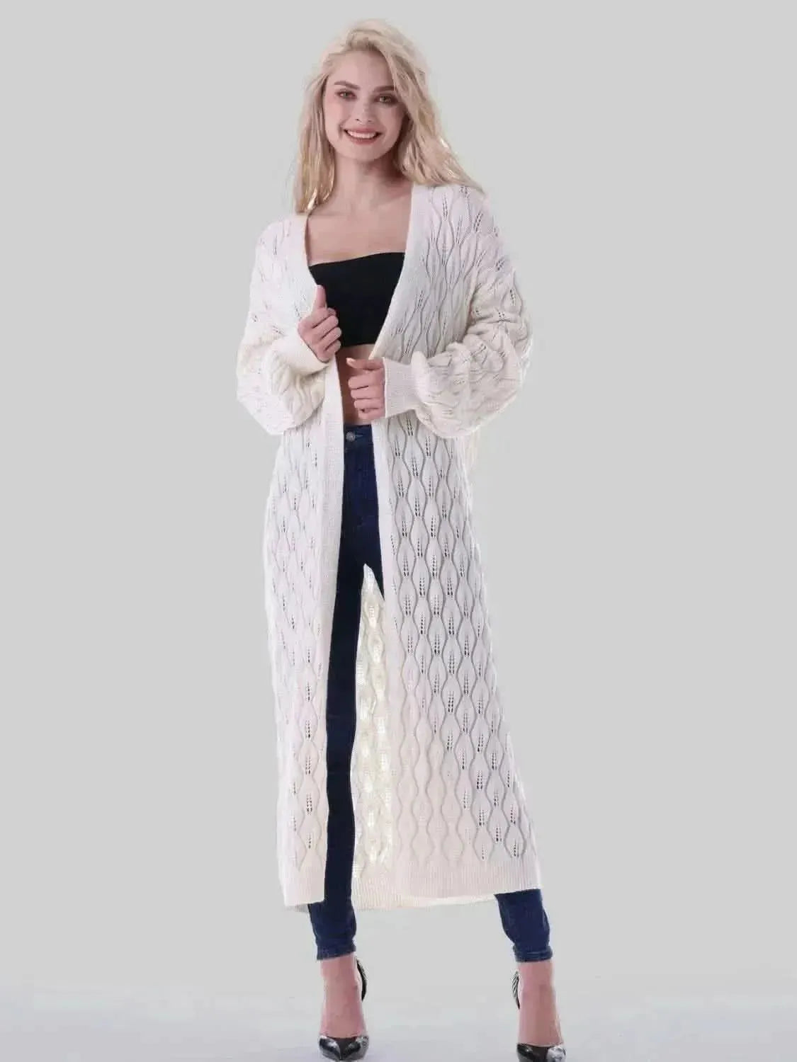 Open Front Longline Cardigan - Bad Moms Club