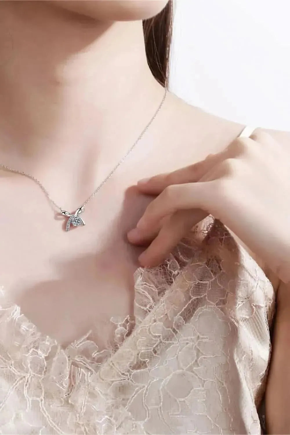 Moissanite 925 Sterling Silver Necklace - Bad Moms Club