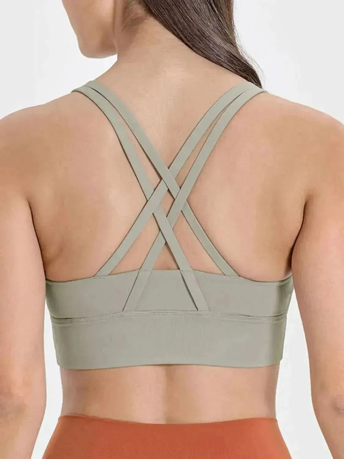 Crisscross Scoop Neck Active Tank - Bad Moms Club