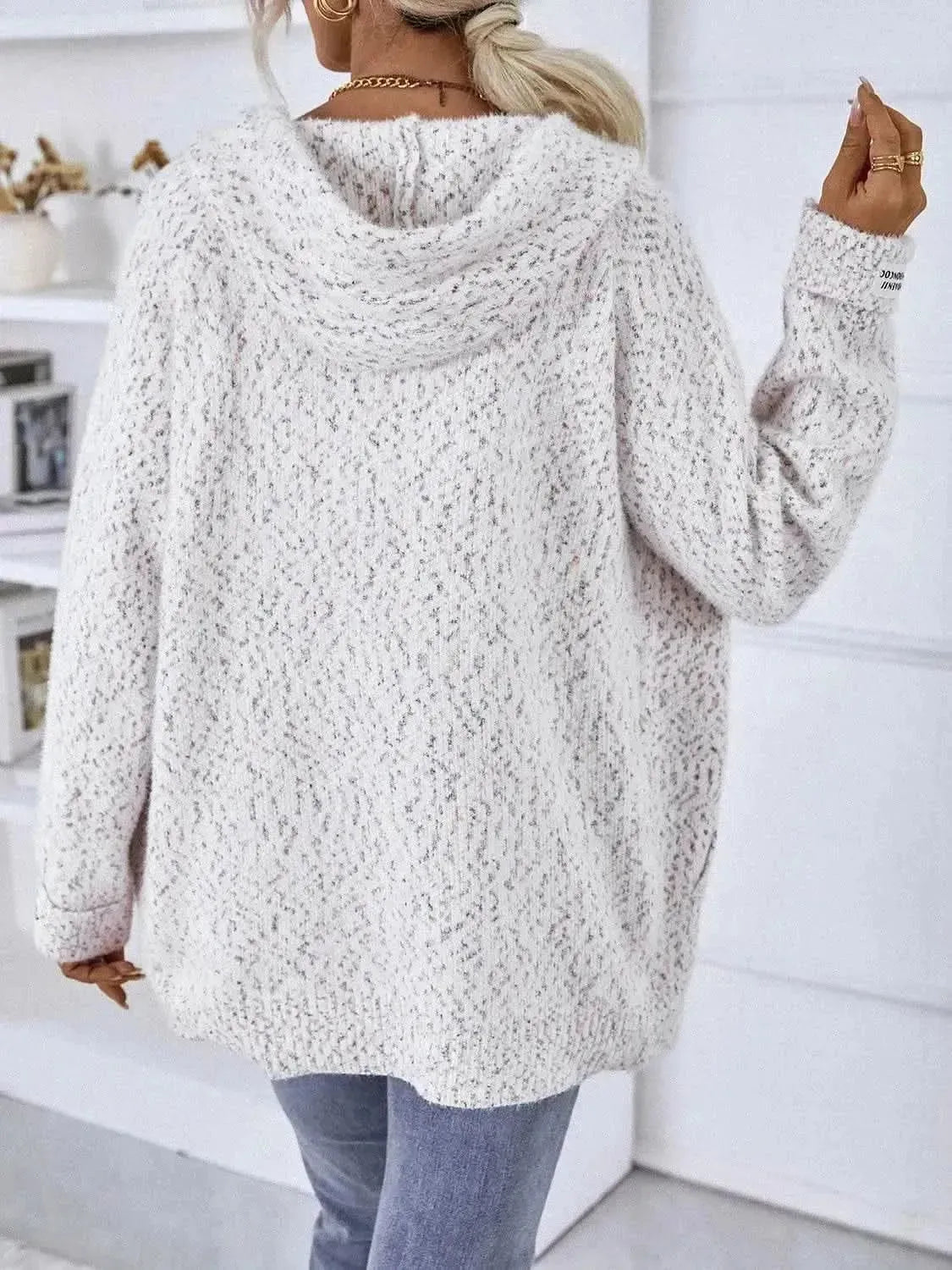 Zip-Up Hooded Sweater - Bad Moms Club
